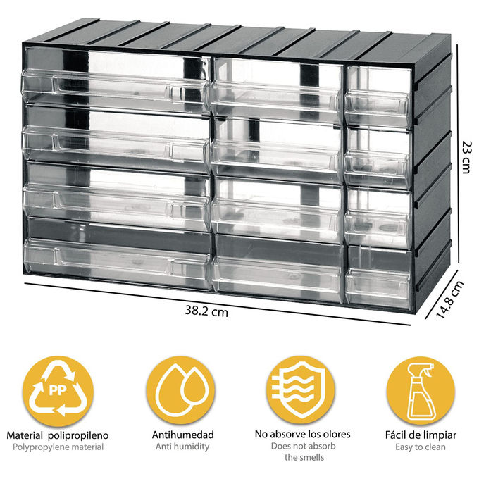 Artplast Cassettiera 12 Posti 382X148 H 230