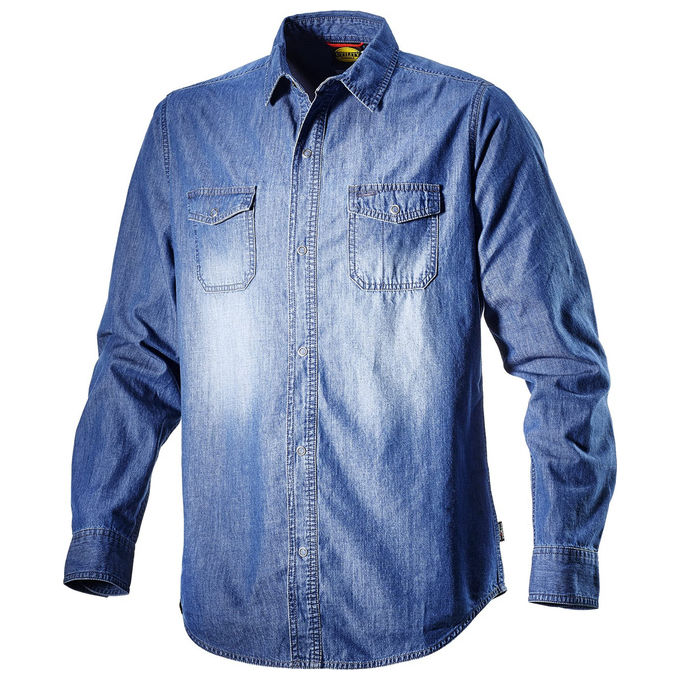 Diadora Camicia Denim Blu Washing Xl Shirt