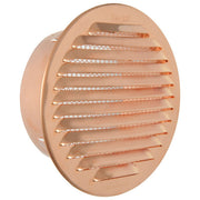 Griglia tonda da incasso in rame La Ventilazione GTR125R ø150mm con rete antinsetti