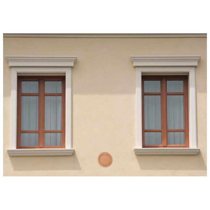 Griglia tonda da incasso in rame La Ventilazione GTR125R ø150mm con rete antinsetti