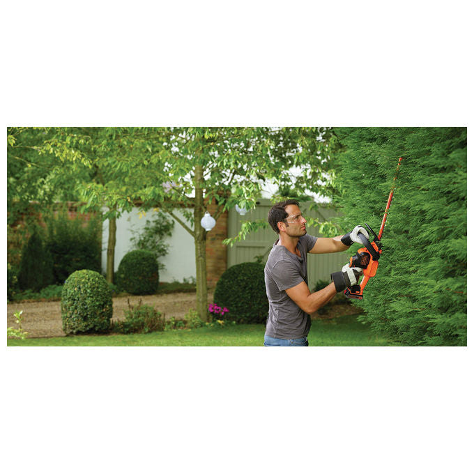 Black+Decker Tagliasiepi Elettrico a Batteria Litio 18v 2,0 ah lama cm 50 Powercommand System