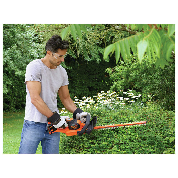 Black+Decker Tagliasiepi Elettrico a Batteria Litio 18v 2,0 ah lama cm 50 Powercommand System