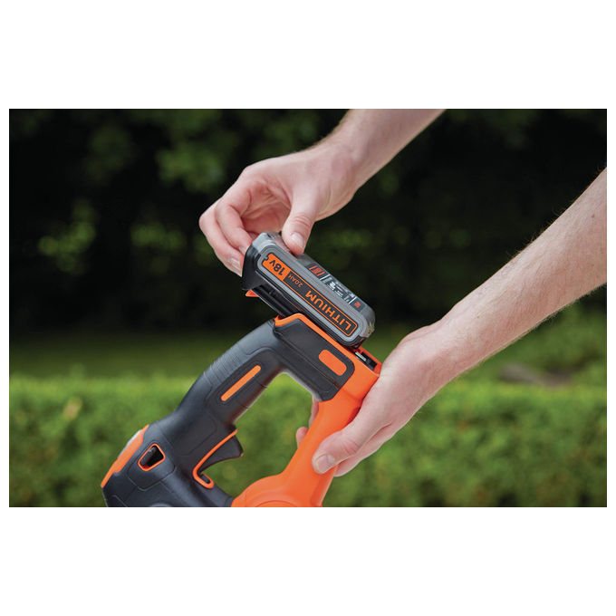 Black+Decker Tagliasiepi Elettrico a Batteria Litio 18v 2,0 ah lama cm 50 Powercommand System