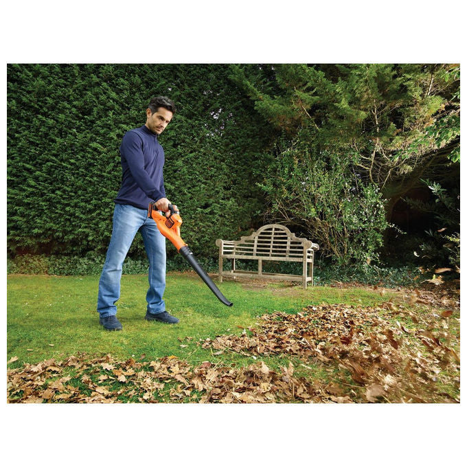 Black+Decker Soffiatore Elettrico a Batteria Litio 18v con Tecnologia Power Command
