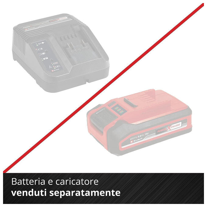 Einhell Smerigliatrice Angolare A Batteria Te-Ag 18 Li (Batteria Non Inclusa)