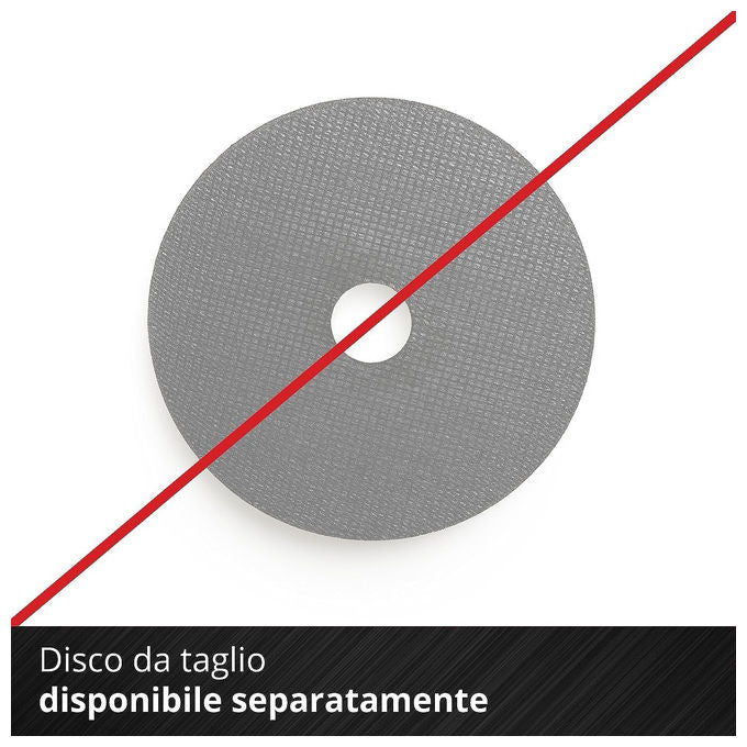 Einhell Smerigliatrice Angolare A Batteria Te-Ag 18 Li (Batteria Non Inclusa)