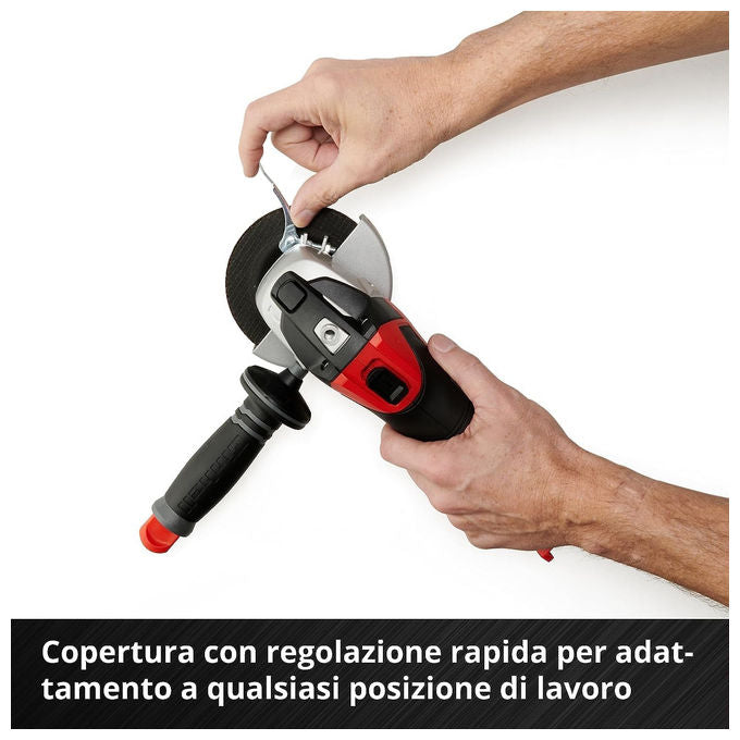 Einhell Smerigliatrice Angolare A Batteria Te-Ag 18 Li (Batteria Non Inclusa)