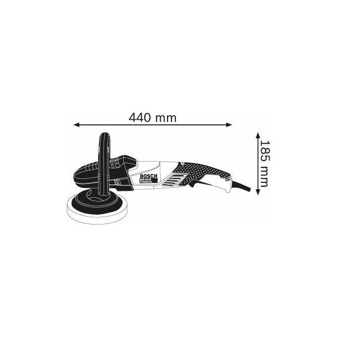 Bosch Levigatrice orbitale 0 601 389 000 1400W 3000 Giri-min Disco 18cm