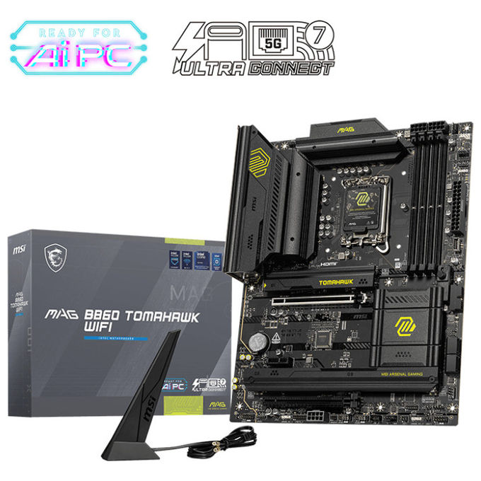 MSI MAG B860 TOMAHAWK Scheda Madre ATX LGA 1851 Intel B860 Wi-Fi DDR5 PCIe 5.0