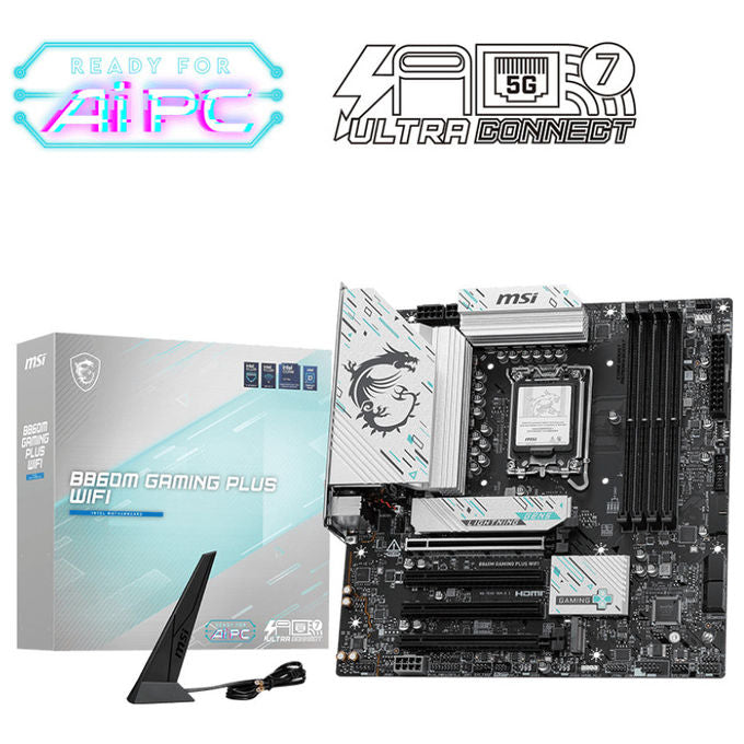 MSI B860M GAMING PLUS Scheda Madre Micro ATX LGA 1851 DDR5 Wi-Fi 7 Intel B860