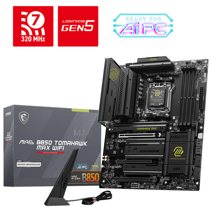 MSI MAG B850 TOMAHAWK MAX WIFI Scheda Madre ATX Socket AM5 Wi-Fi 7 DDR5 AMD Ryzen