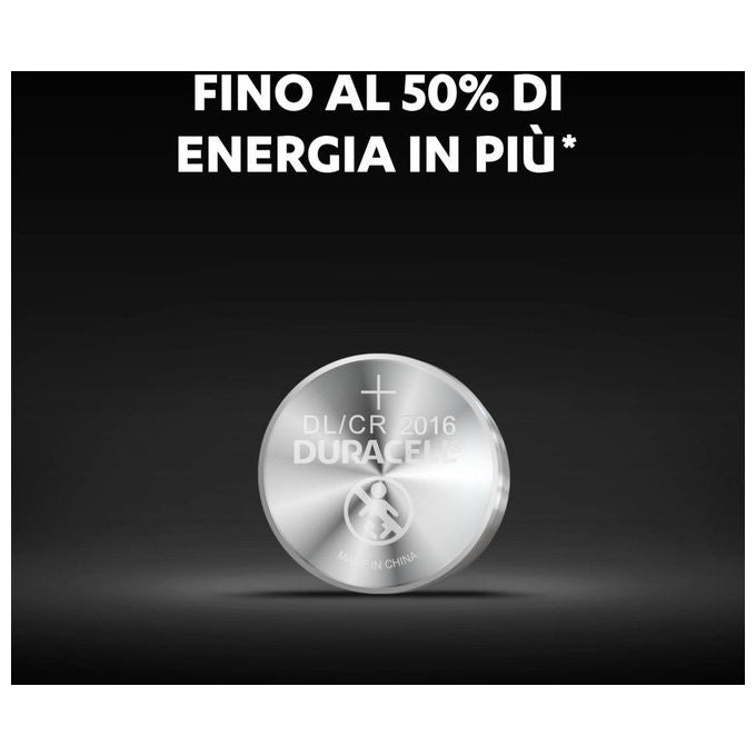 Duracell Pasticca 2016 Litio Blister 2 Pezzi