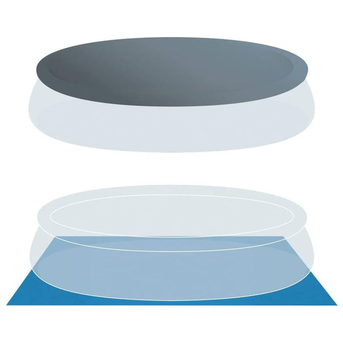 Intex 26166NP Piscina Fuori Terra Easy Set Rotonda, con Pompa Filtro 3785, Scaletta, Telo Copertura 12430, misure 457x107