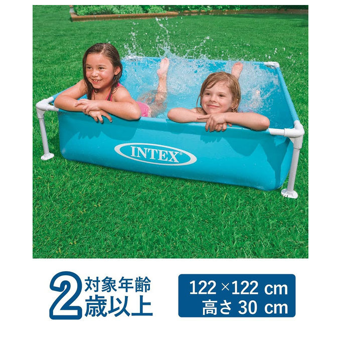 Intex Piscina Smontabile Mini Frame 122x122x30 cm Azzurra PVC 342 litri