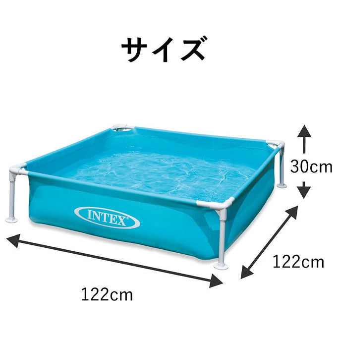 Intex Piscina Smontabile Mini Frame 122x122x30 cm Azzurra PVC 342 litri