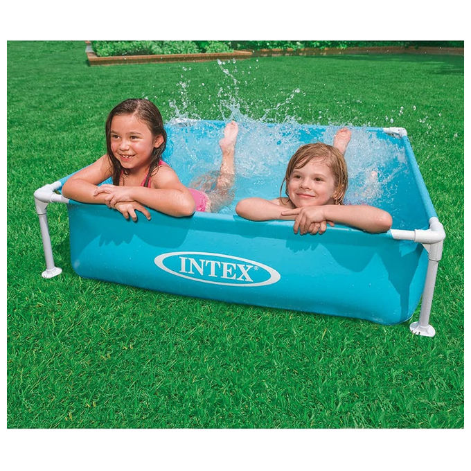 Intex Piscina Smontabile Mini Frame 122x122x30 cm Azzurra PVC 342 litri