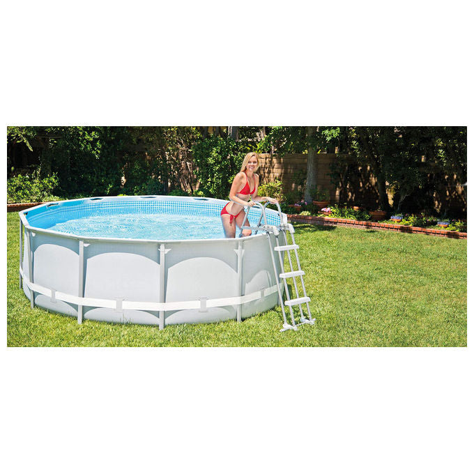 Intex 10031 Scala doppia di sicurezza per piscina 107 cm colore: grigio