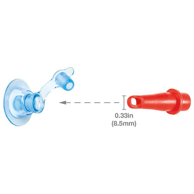 Intex Pompa a Piede 69611 Blu-Nero-Rosso con 3 Adattatori per Gonfiaggio e Sgonfiaggio