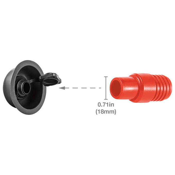 Intex Pompa a Piede 69611 Blu-Nero-Rosso con 3 Adattatori per Gonfiaggio e Sgonfiaggio