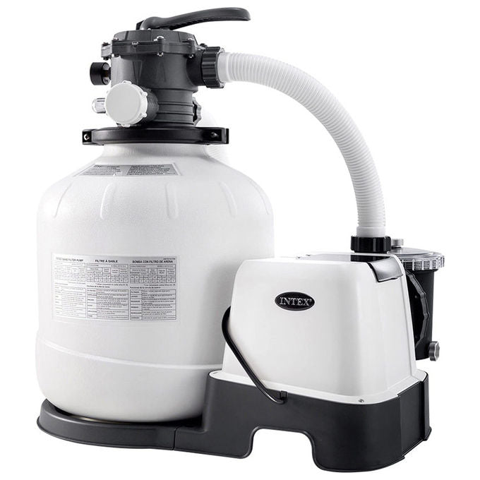 Intex 26378NP Piscina Fuori Terra Ultra XTR Frame Rettangolare Pompa Filtro 10000 L-h Scaletta Telo Base e Copertura KIT_ Pulizia Deluxe e Set Volley 54368L Acciaio e PVC Grigio 975x488x132cm