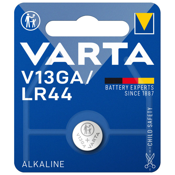Varta Batteria Alcalina V13GA LR44 1,5V Bottone in Blister - 1 pezzo