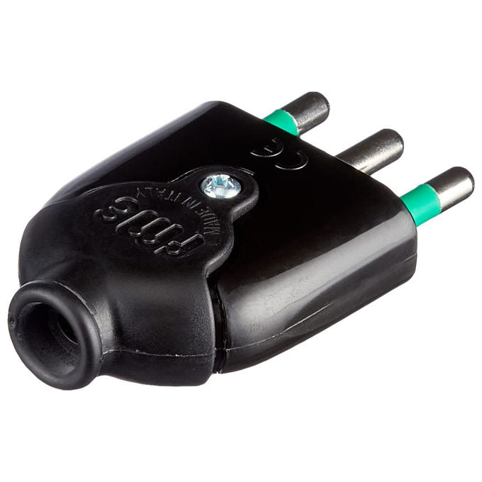 FANTON Spina Mobile Nero 2P+T 16A 80021 per uso residenziale e professionale in materiali di alta qualita'