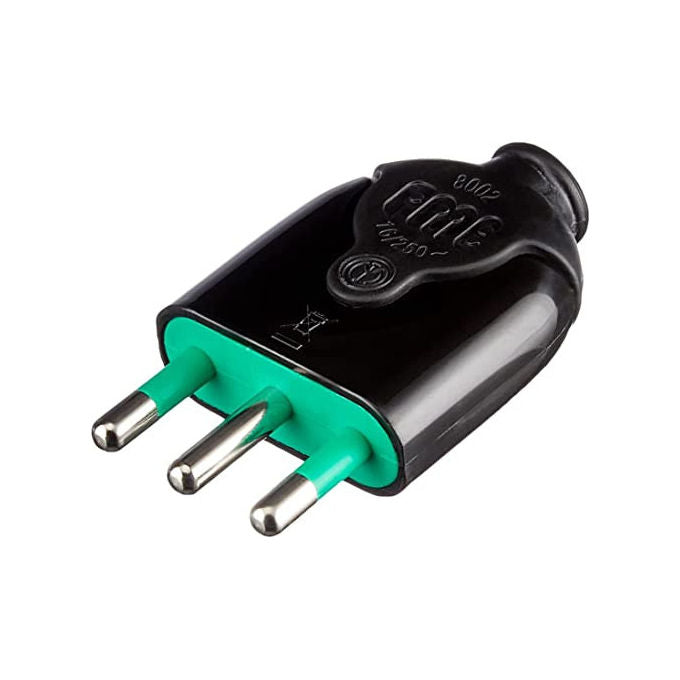 FANTON Spina Mobile Nero 2P+T 16A 80021 per uso residenziale e professionale in materiali di alta qualita'