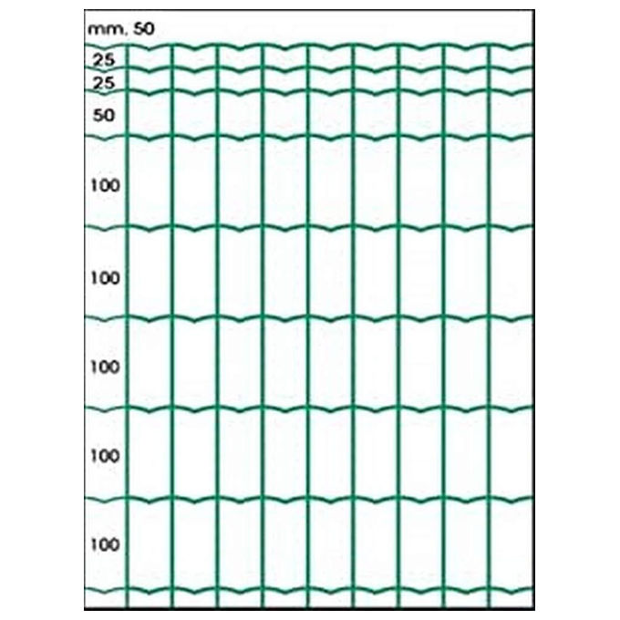 Cavatorta SO02060025B Everplax Rete Elettrosaldata Zincata Plastificata Triplo Vivagno 25 m x 60 cm Maglie 25x50 mm colore Verde