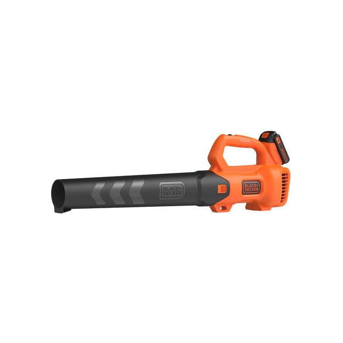 Black+Decker Soffiatore A Batteria Litio 18V BCBL200L per Giardino e Manutenzione Esterni