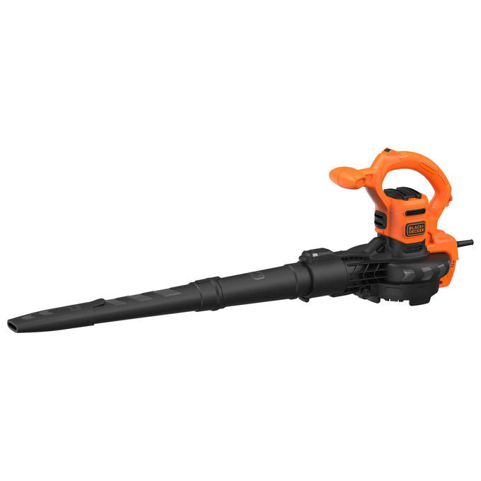 Black+Decker Aspiratore e Soffiatore Elettrico 3 in 1 2600W Beblv260-Qs per Macchine da Giardino e Soffiatori