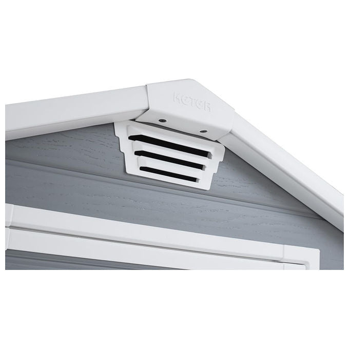 Keter Casetta da Giardino da Esterno Manor 4X3 in Resina 128x94x196h Grigio