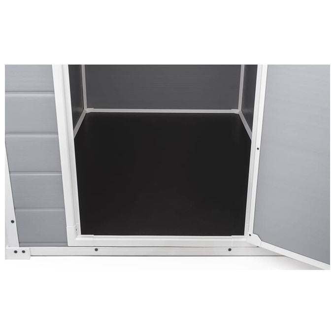 Keter Casetta da Giardino da Esterno Manor 4X3 in Resina 128x94x196h Grigio