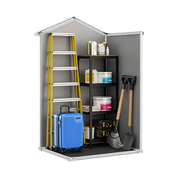 Keter Casetta da Giardino da Esterno Manor 4X3 in Resina 128x94x196h Grigio