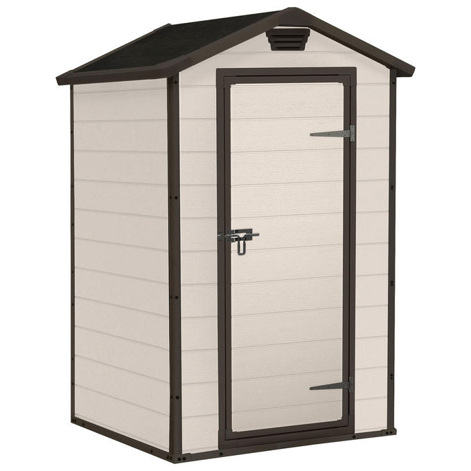 Keter Casetta da Giardino da Esterno Manor 4X3 in Resina 128x94x196h Beige