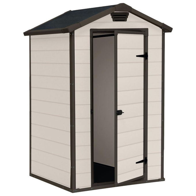 Keter Casetta da Giardino da Esterno Manor 4X3 in Resina 128x94x196h Beige