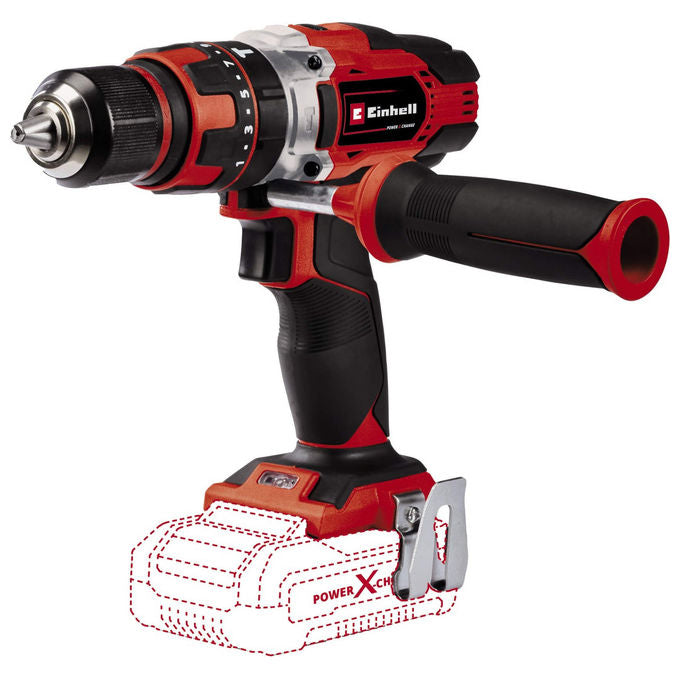 Einhell Trapano Avvitatore A Percussione A Batteria Te-Cd 18-48 Li-I Senza Batteria e Caricabatteria