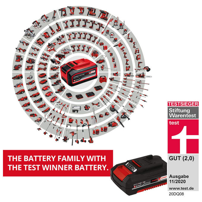 Einhell Trapano Avvitatore A Percussione A Batteria Te-Cd 18-48 Li-I Senza Batteria e Caricabatteria
