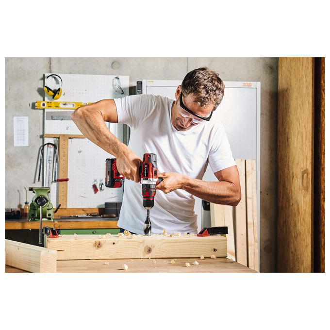 Einhell Trapano Avvitatore A Percussione A Batteria Te-Cd 18-48 Li-I Senza Batteria e Caricabatteria