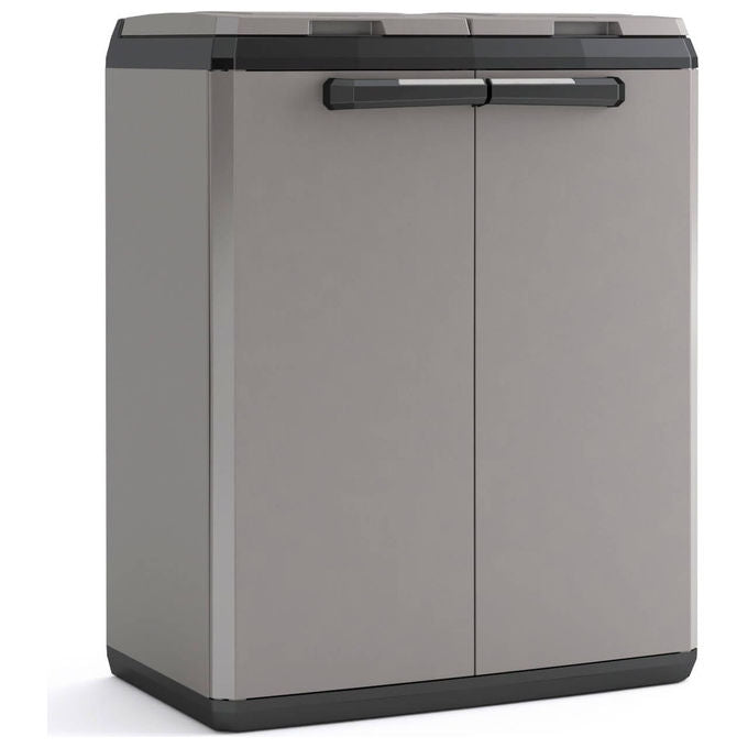Keter Armadio per Raccolta Differenziata Split Cabinet Recycling Basic 68x39x85 Cm