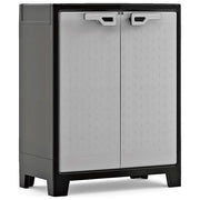 Keter Armadio Titan Basso 80x44x100 Cm Portata 90 Kg Resistente a Vento con Cerniere in Metallo e Ripiani da 30 Kg