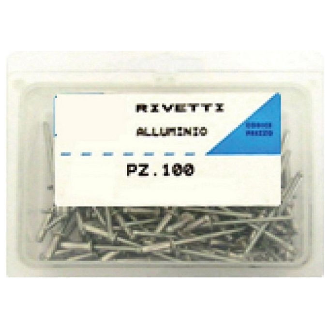 Rivetti in Alluminio YEPPON 3,0 x 7 mm - Confezione da 100 Pezzi