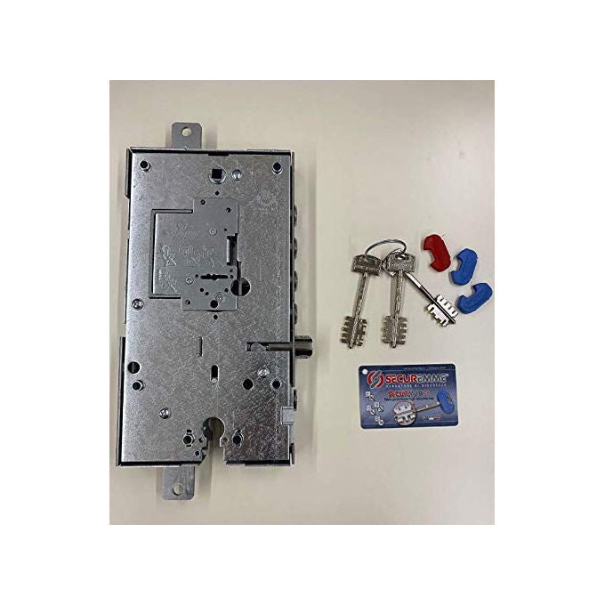 Securemme Serratura Multifunzione Triplice Doppia Mappa 2531DCR0328 per Porte