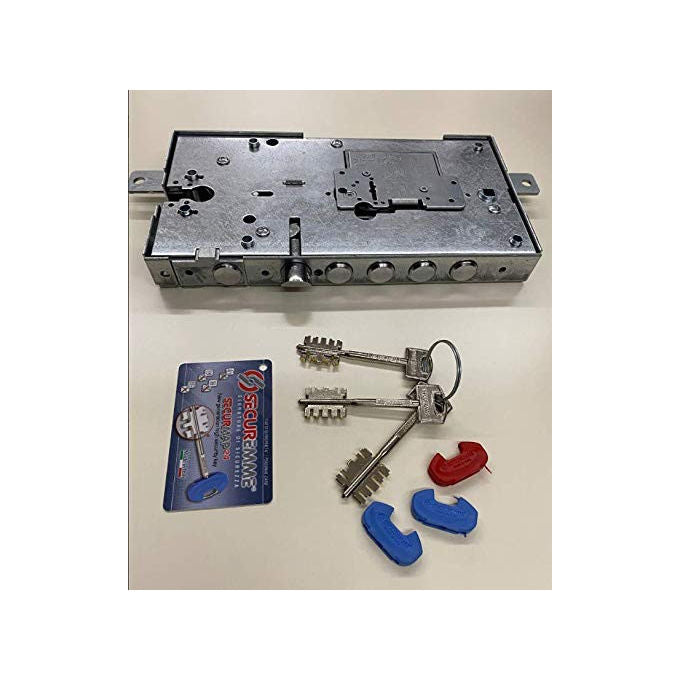 Securemme Serratura Multifunzione Triplice Doppia Mappa 2531DCR0328 per Porte