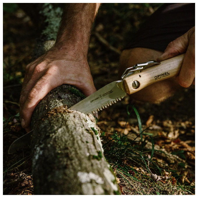 Opinel Coltello Segaccio Serramanico N18 in Acciaio Inossidabile Marrone