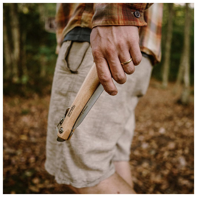 Opinel Coltello Segaccio Serramanico N18 in Acciaio Inossidabile Marrone