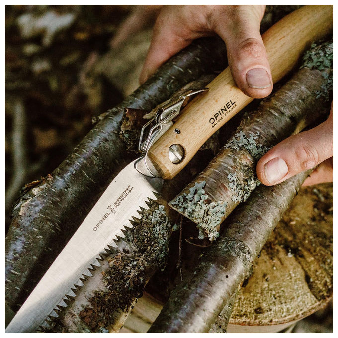 Opinel Coltello Segaccio Serramanico N18 in Acciaio Inossidabile Marrone
