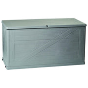 Toomax Z163R025 Wood Line Baule da Giardino 420 L effetto legno lucchettabile colore Grigio Tortora
