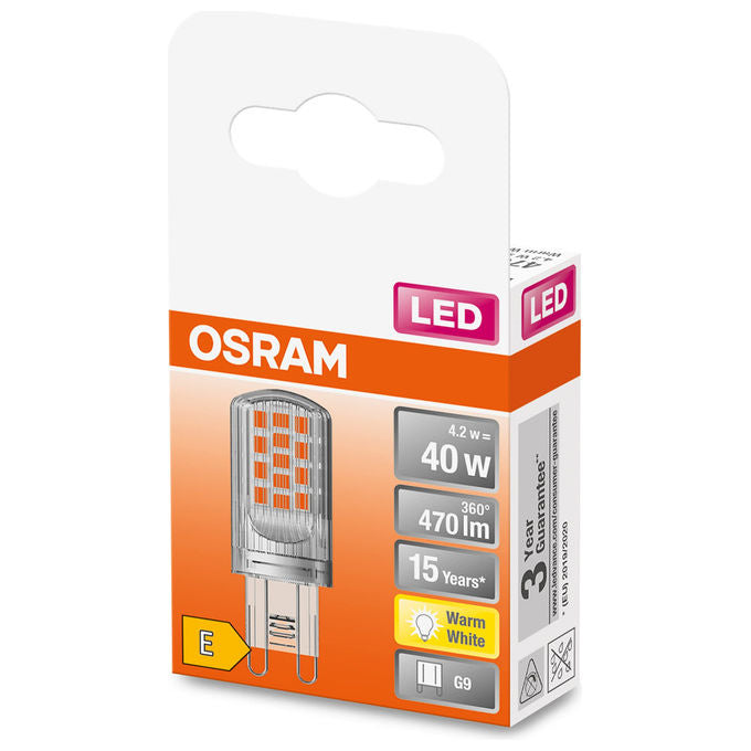 Osram Led Pin G9 Lampada Led 3.80W Bianco Caldo
