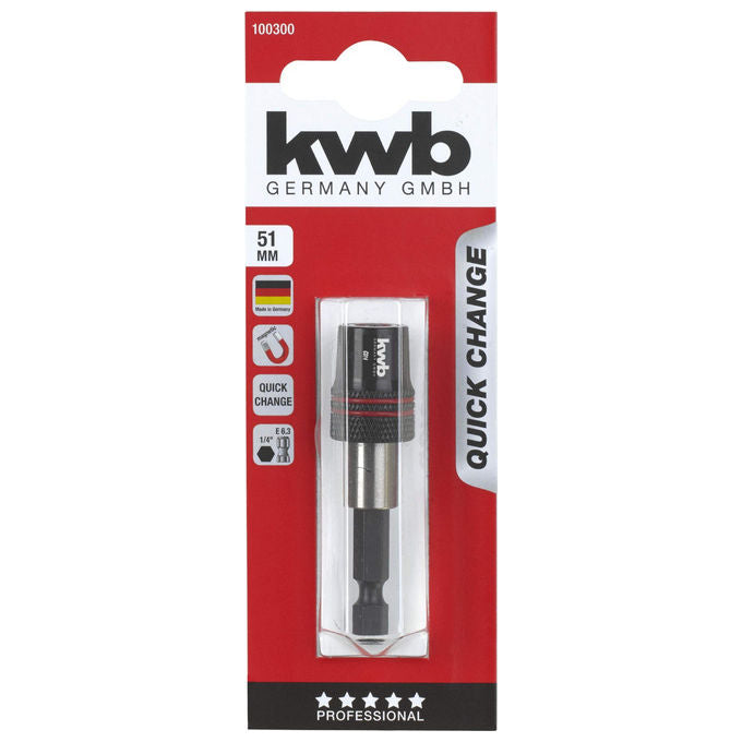 Kwb Portainserti A Cambio Rapido Acciaio Attacco Esagonale 254-4Mm 1-4 51Cm