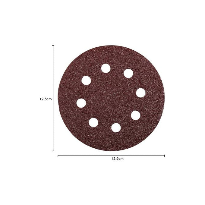 Kwb Dischi Abrasivi Autoadesivi 125mm GR40 per Legno e Metallo 5 pezzi